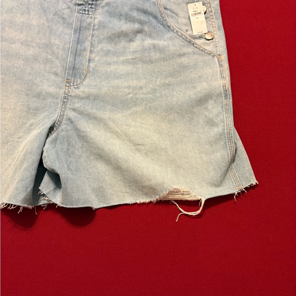 GAP Denim Overall Shorts size XL - Picture 6 of 11
